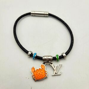 Louis Vuitton Black and Orange Crab Bracelet